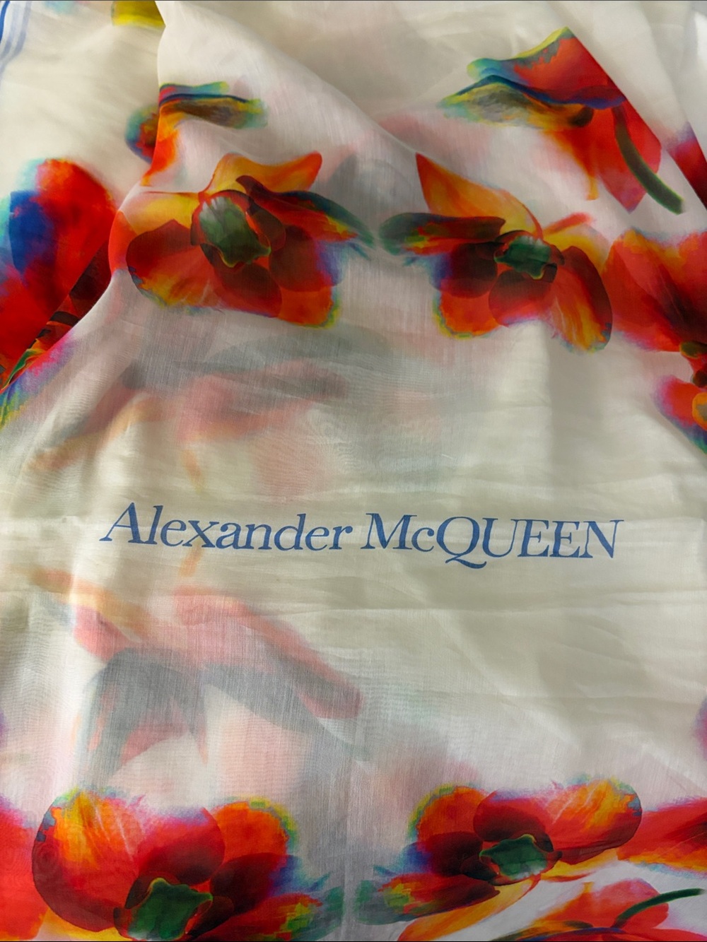 Alexander McQueen Floral Scarf - Picture 2 of 3